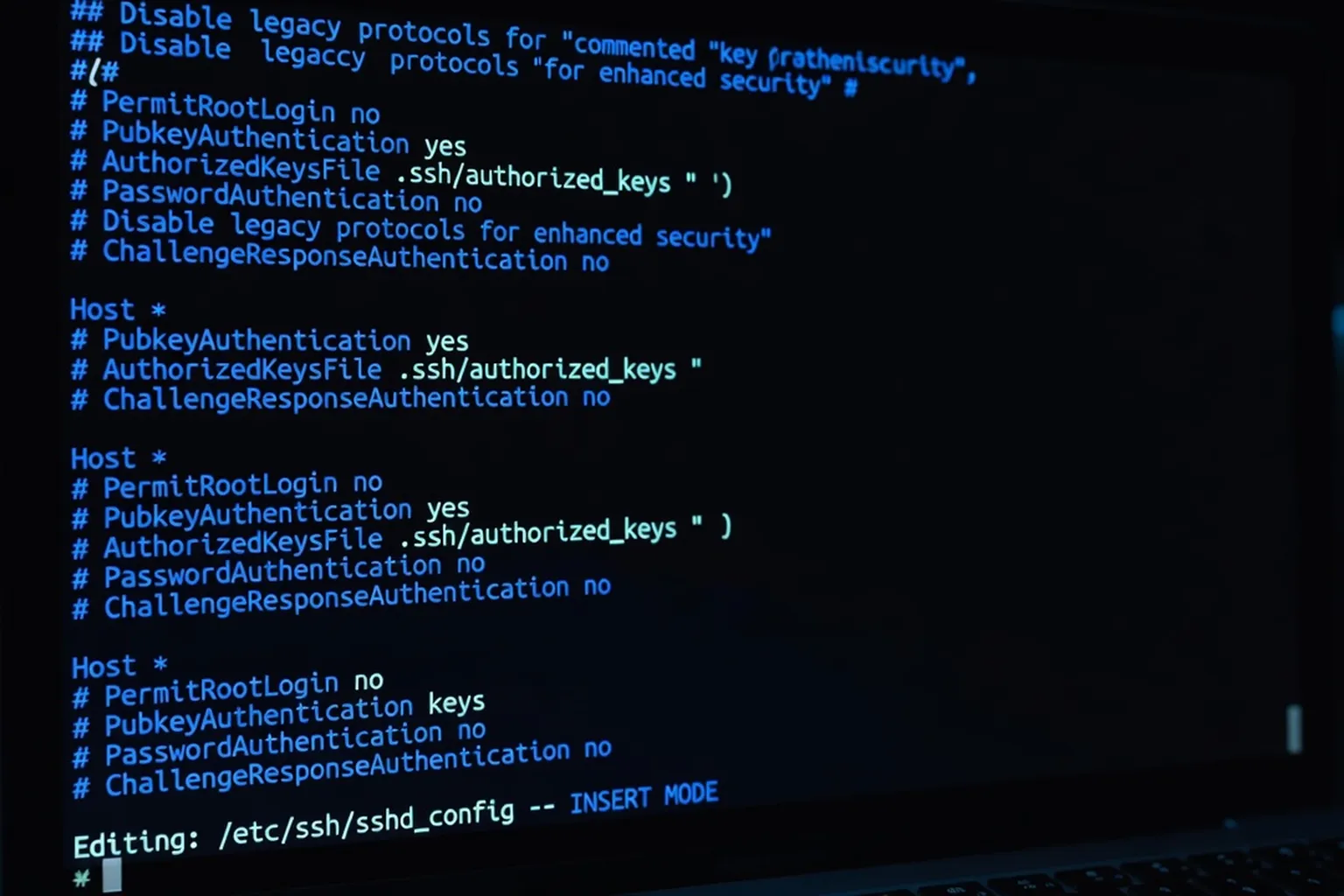 Terminal showing ufw firewall configuration commands used to harden a Linux server
