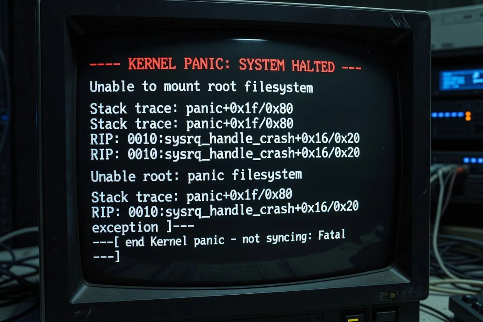 Terminal screen showing a GRUB rescue prompt being fixed with chroot and update-grub commands